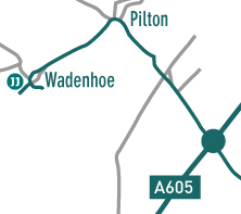 Local map to Wadenhoe